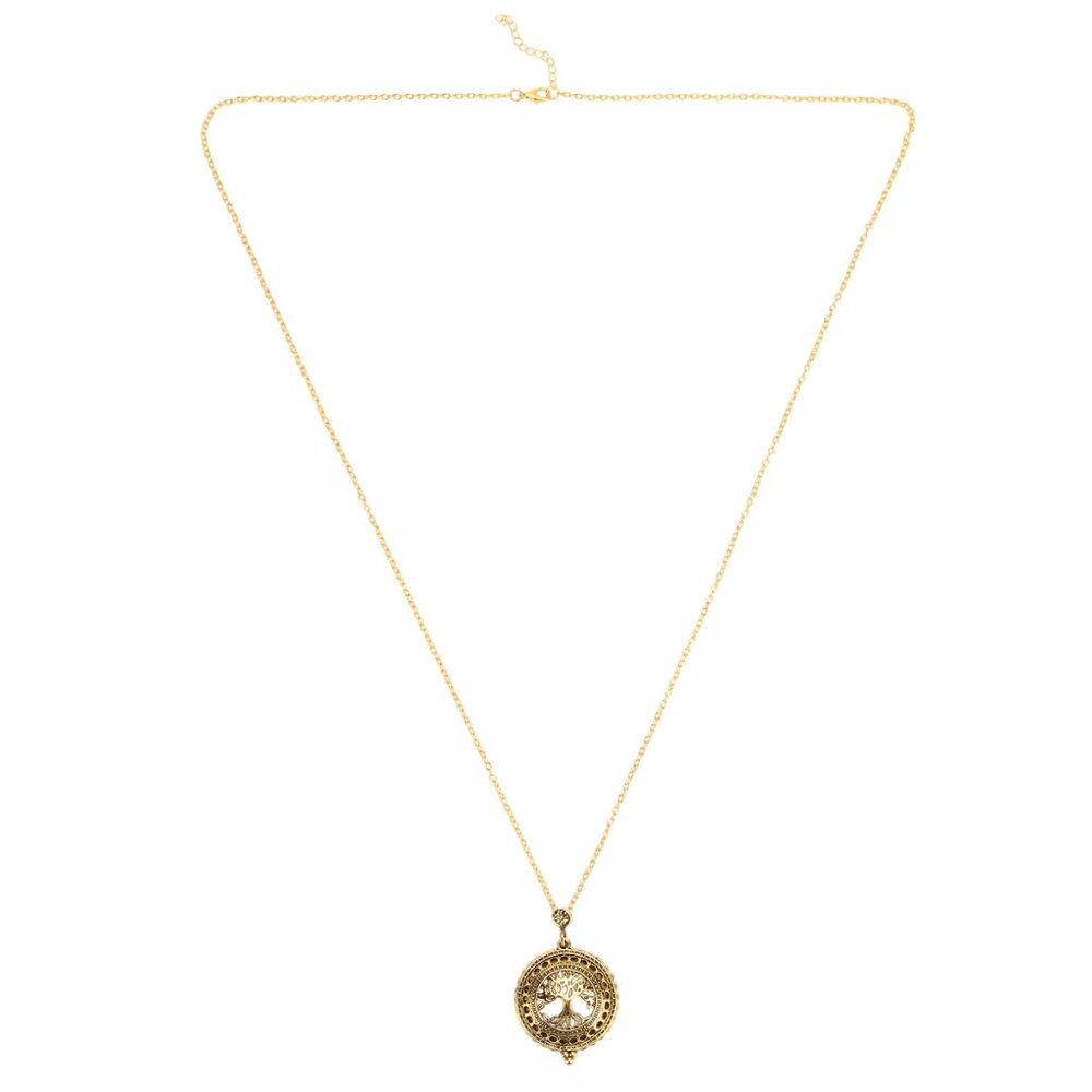 New Vintage Style Tree of Life Necklace (36 Inches) with 5X Magnifying